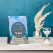 自然は旅行の引用文 フォトプラーク (側面)