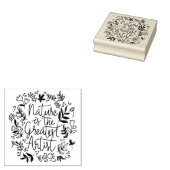 自然は最大のアーティスト ラバースタンプ (押印)