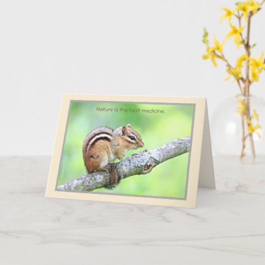 自然は最高の医薬カード カード (黄色い花)