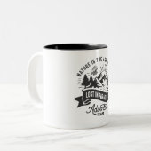 自然は極楽の神失ったの技 ツートーンマグカップ (正面左)