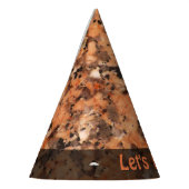 自然は石の地質学のオレンジ花こう岩をあらゆる文字可能にします パーティーハット (左)