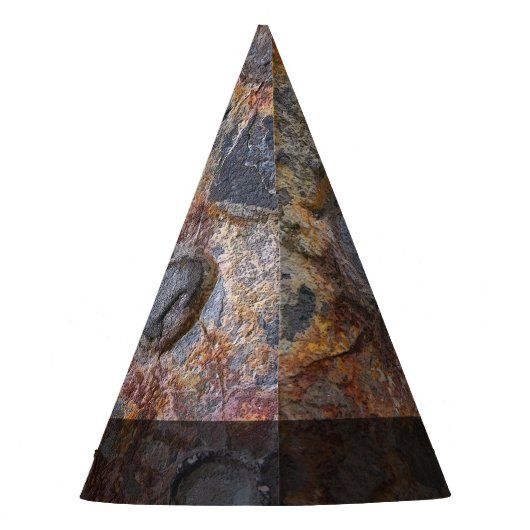 自然は石の地質学の汚い石をあらゆる文字可能にします パーティーハット (裏面)