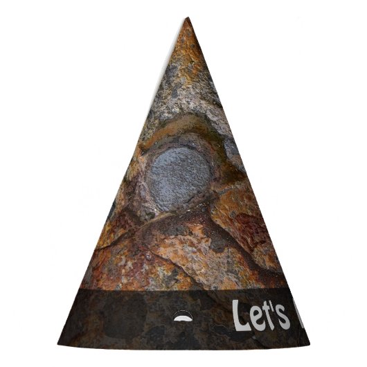 自然は石の地質学の汚い石をあらゆる文字可能にします パーティーハット (左)