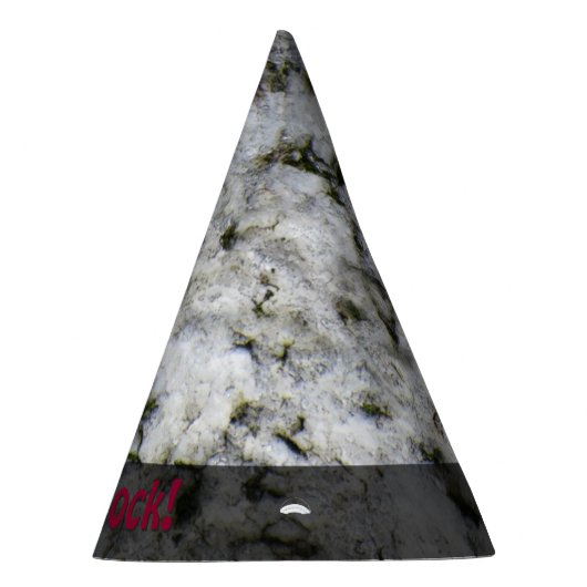 自然は石の地質学の白い花こう岩をあらゆる文字可能にします パーティーハット (右)