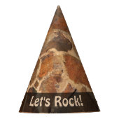 自然は石の地質学の石塀をあらゆる文字可能にします パーティーハット (正面)