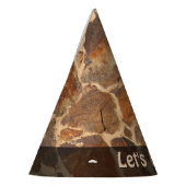 自然は石の地質学の石塀をあらゆる文字可能にします パーティーハット (左)