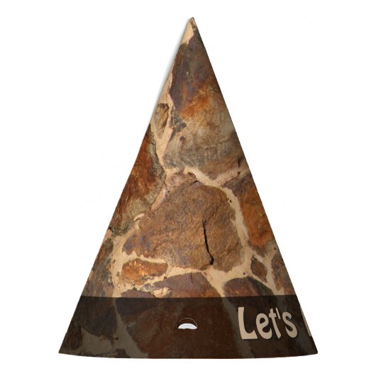 自然は石の地質学の石塀をあらゆる文字可能にします パーティーハット (左)