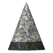 自然は石の地質学の花こう岩のパステルをあらゆる文字可能にします パーティーハット (裏面)