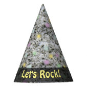 自然は石の地質学の花こう岩のパステルをあらゆる文字可能にします パーティーハット (正面)