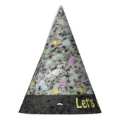 自然は石の地質学の花こう岩のパステルをあらゆる文字可能にします パーティーハット (左)