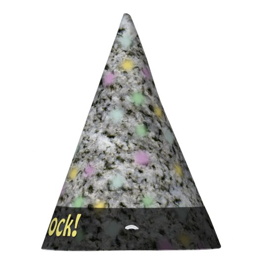 自然は石の地質学の花こう岩のパステルをあらゆる文字可能にします パーティーハット (右)