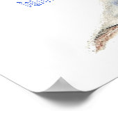 自然は神の芸術である、引用文 – キングフィッシャー、バード ポスター (角)