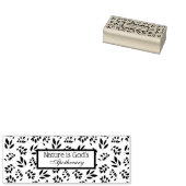 自然は神の薬草の葉柄である ラバースタンプ (押印)