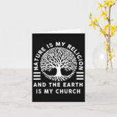 自然は私の宗教の地球は私の教会の先住民アム カード (黄色い花)