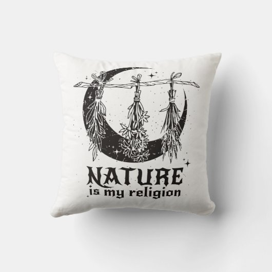 自然は私の宗教 クッション (裏面)