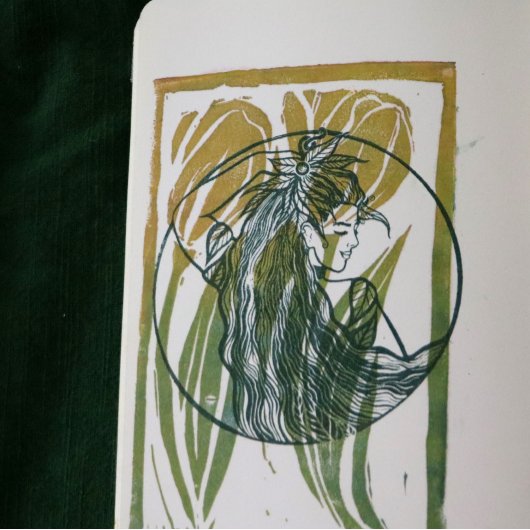 自然は私の教会のドルイド女神 ラバースタンプ