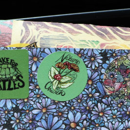 自然は私の異教の教会の緑の魔女ドルイド芸術 ラウンドシール