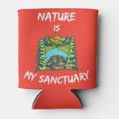 自然は私の聖域ハイカーの賛歌 缶クーラー (正面)