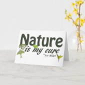 自然はMy Cure引用文グリーティングカード カード (黄色い花)