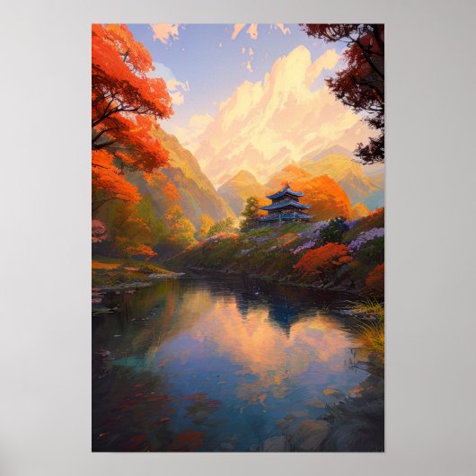 自然への魅惑的なハート ポスター (正面)