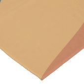 自然ぼほ抽象芸術波渦線テラコッタ ショートテーブルランナー (コーナー)