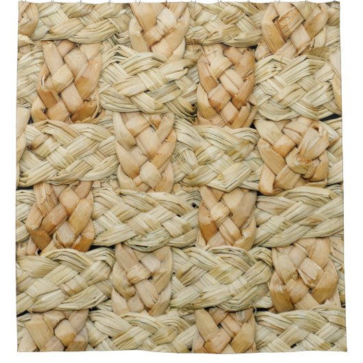 自然わら質背景 シャワーカーテン (正面)