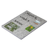 自然をテーマにしたカスタマイズ可能な学校のノートブック ノートブック (左側)