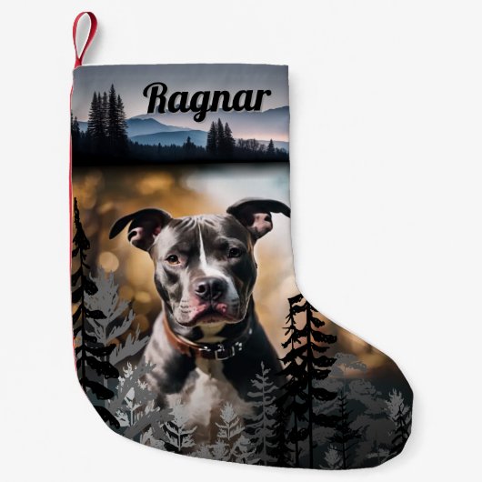 自然をテーマにしたストッキング スモールクリスマスストッキング (正面)