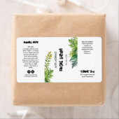 自然をテーマにしたスポイトボトルラベル ラベル (インサイチュ)