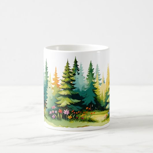 自然をテーマにしたマグカップ！穏やかな森から コーヒーマグカップ (中央)