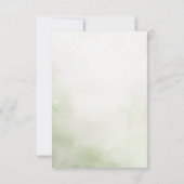 自然をテーマにした結婚式のRSVPカード 出欠カード (裏面)