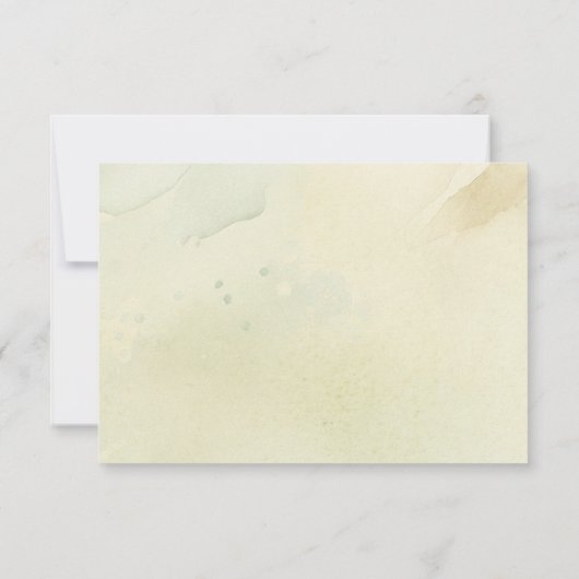 自然をテーマにした結婚式のRSVPカード 出欠カード (裏面)