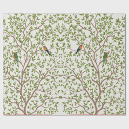 自然をテーマにした鳥のプリント包装紙 | ナチュラル ラッピングペーパー