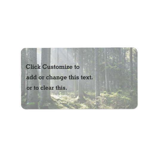 自然をテーマ ラベル (正面)