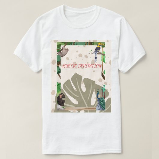 自然を愛するシャツ Tシャツ (デザイン正面)