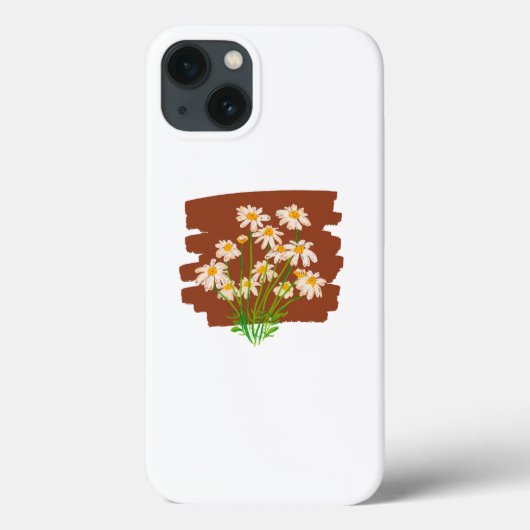 自然を愛するシンプルなデザイン 田舎風の花模様 Case-Mate iPhoneケース (裏面)