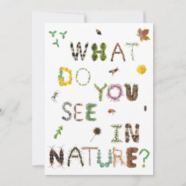 自然を探索しよう - 教師向けカード - 屋外教育 サンキューカード