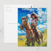 自然を駆けるアニメの旅 ポストカード (正面/裏面)