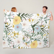 自然アイボリーと青フローラl水色l白