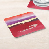 自然アットピースII スクエアペーパーコースター (アングル)