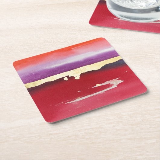 自然アットピースII スクエアペーパーコースター (アングル)