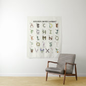 自然アルファベットの探索 |ウッドランドプラントABC タペストリー (インサイチュ)