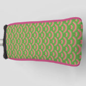 自然アーチ型パターカバー ゴルフヘッドカバー (正面)