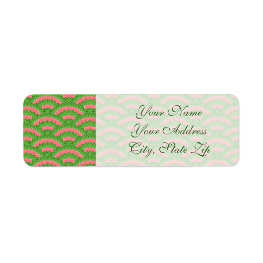 自然アーチ差出人住所ラベル ラベル (正面)