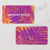 自然アートカスタムデザイン名刺パープル 名刺 (正面/裏面)