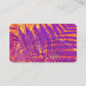 自然アートカスタムデザイン名刺パープル 名刺 (裏面)