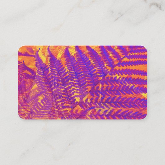 自然アートカスタムデザイン名刺パープル 名刺 (裏面)