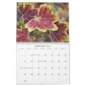 自然アートカレンダーの色 カレンダー (2月 2027)