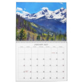 自然アートカレンダーの色 カレンダー (1月 2027)