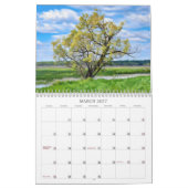 自然アートカレンダーの色 カレンダー (3月 2027)